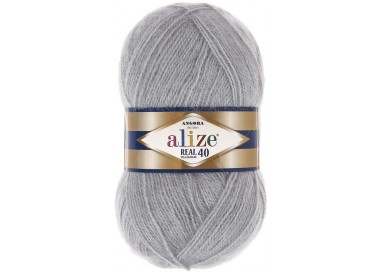 Alize Angora Real 40, цвет 21 серый