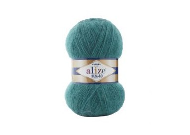 Alize Angora Real 40, цвет 507 античный зелёный