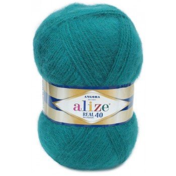 Alize Angora Real 40, цвет 507 античный зелёный