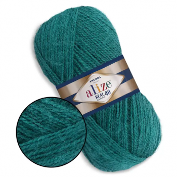 Alize Angora Real 40, цвет 507 античный зелёный